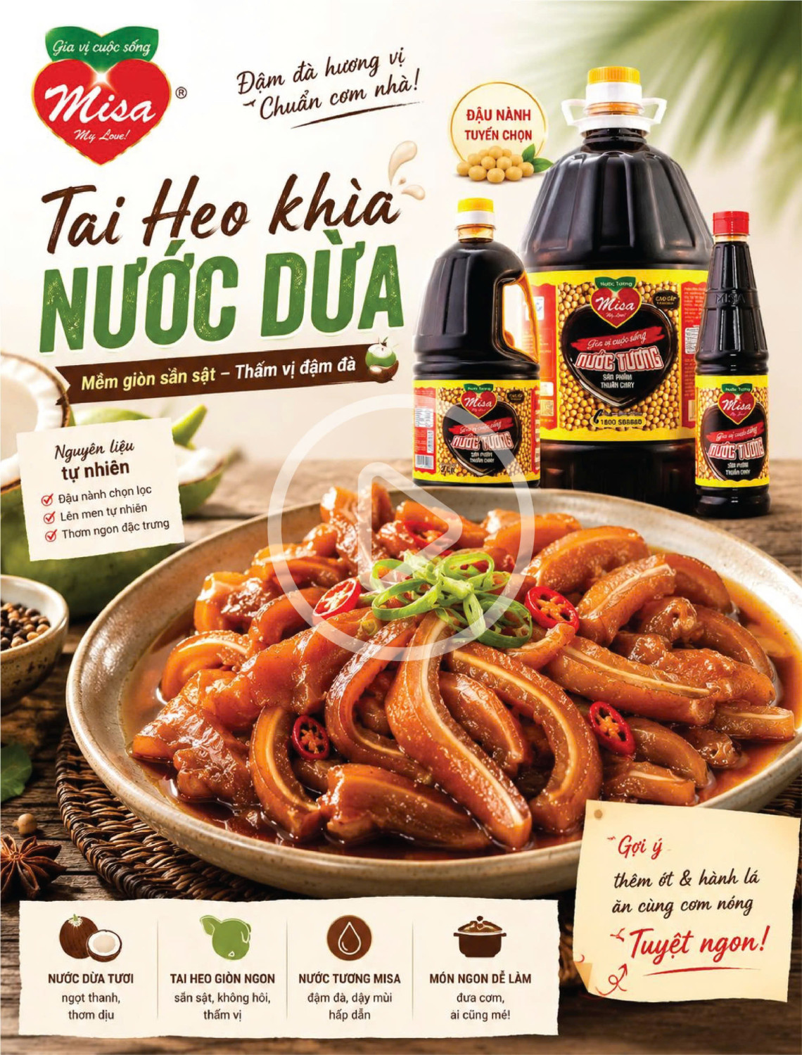 TAI HEO KHÌA NƯỚC DỪA cùng MISA